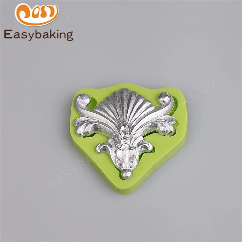 

New Arrival Beautiful Silicone Mold Baroque Style Fondant Lace Mould Wedding Cake Decoration Tools for Fimo Resin Candy