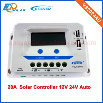 

12V 24V Auto Work EPEVER PWM series Solar regulator Low price to Korea/New Zealand country,VS2024AU 20A 20amps charging battery