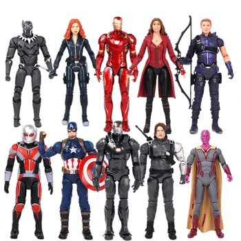 

Movie Avengers Infinity War Super 15/18cm Heros Captain America Black Widow Ironman Spiderman Hulk Thor Figure Toys Model Dolls