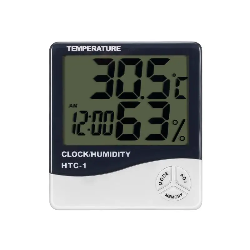 Комнатный ЖК-цифровой термометр гигрометр Настольный настенный Метеостанция Будильник электронный измеритель температуры и влажности