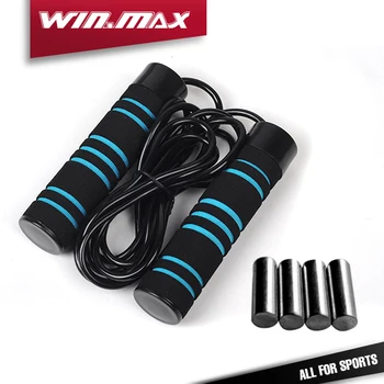

WINMAX 2018 New Speed Jump Rope for Cardio Strength & Agility Training - Adjustable & Removable Weight - Weighted Jump Rope