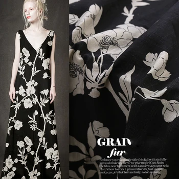 

Spring and Summer Blockbuster Printed Silk Fabric Silk Fabric Silk Clothing Skirt Fabric Silk Spinning