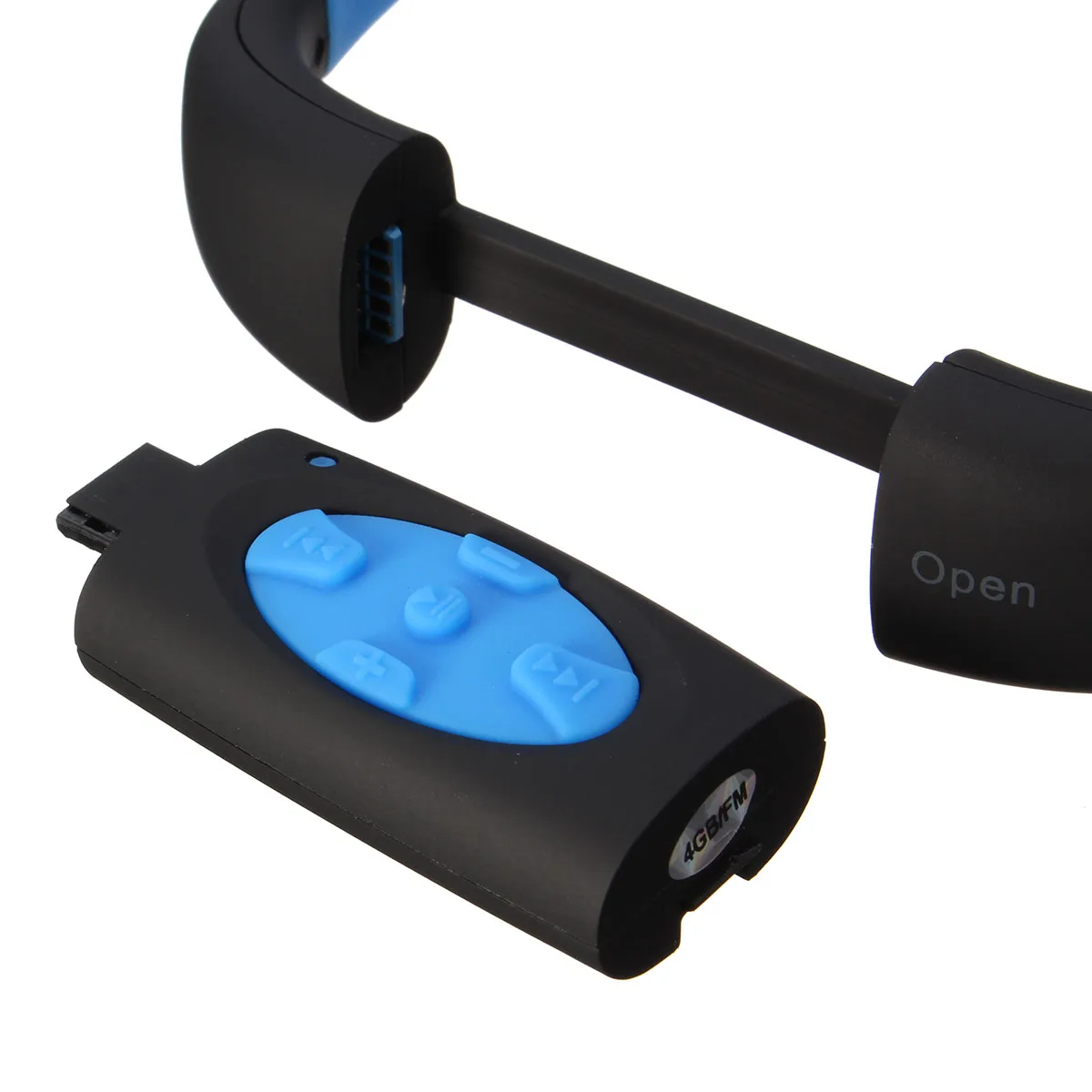 Дешево LEORY 4 цвета IPX8 водонепроницаемый MP3 плеер гарнитура для плавания сёрфинга спа Дайвинг Спортивный MP3 плеер FM радио Встроенный 4 Гб памяти