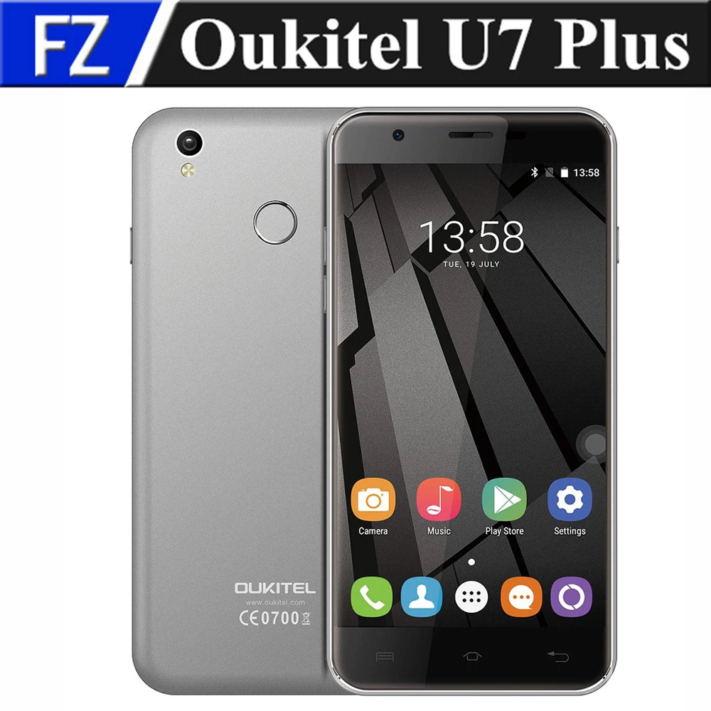 Цена за Оригинал OUKITEL U7 Плюс 5.5 "2.5D HD Android 6.0 MTK6737 Quad Core 4 Г LTE смартфон 13MP 2 ГБ ram 16 ГБ rom dual sim отпечатков пальцев Цена за Оригинал OUKITEL U7 Плюс 5.5 "2.5D HD Android 6.0 MTK6737 Quad Core 4 Г LTE смартфон 13MP 2 ГБ ram 16 ГБ rom dual sim отпечатков пальцев