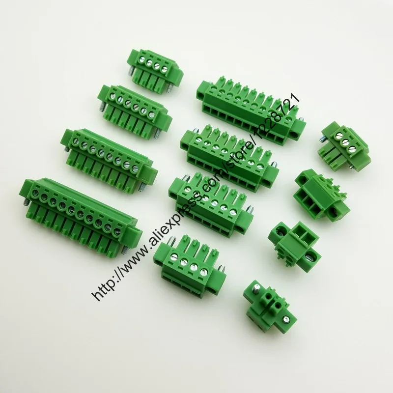 20sets 3.81mm 8P male and female pcb terminal Solder free plug 2EDGRK