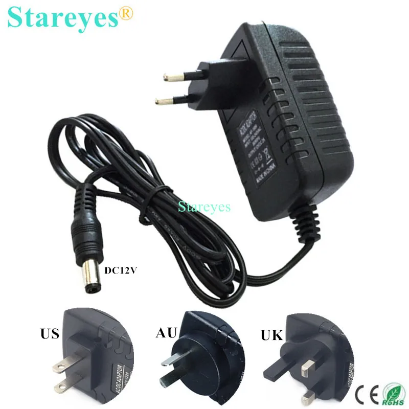 1 قطعة AC100-240V DC 12 فولت 2A 3A امدادات الطاقة محول شاحن LED الإضاءة المحولات ل ليد قطاع الخفيفة