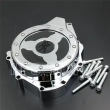 Motorcycle Part Glass see through Engine Stator Cover For Suzuki GSX1300R Hayabusa 1999-2013 Chrome Motorcycle Part Glass see through Engine Stator Cover For Suzuki GSX1300R Hayabusa 1999-2013 Chrome