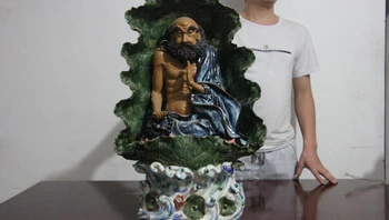 

24 pottery porcelain Arhat Damo Bodhidharma Dharma buddhist monk Buddha statue