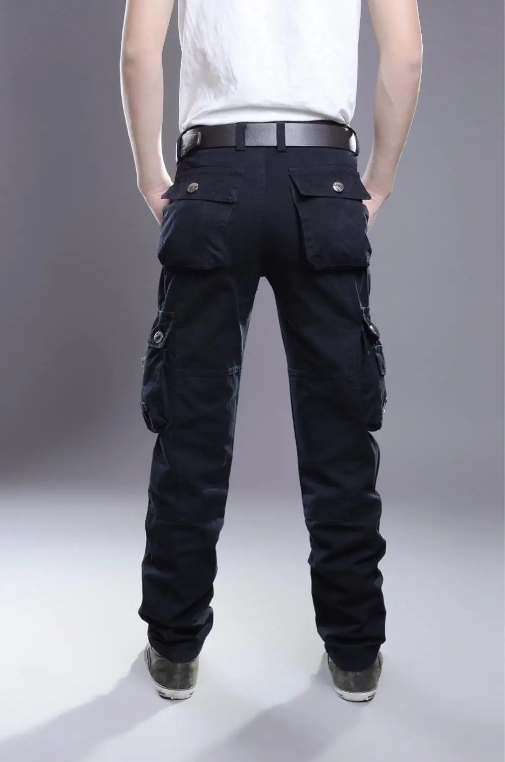 Новые мужские военные тактические брюки свободные армейские брюки для отдыха многокарманные однотонные брюки походные брюки для альпинизма