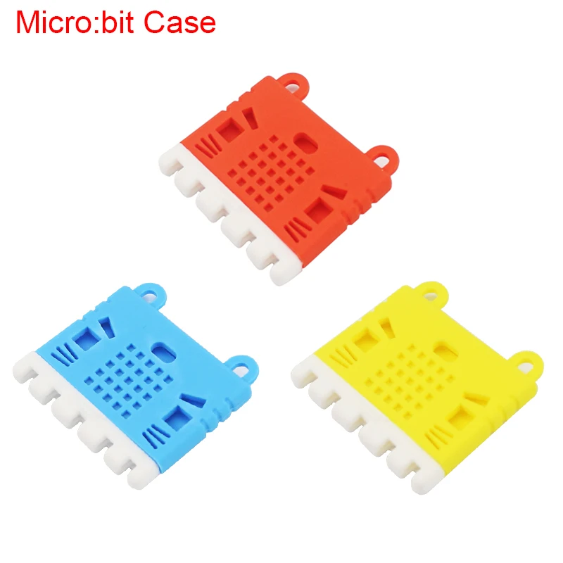 

Micro:bit Case 3 Color Silicone Box Blue Yellow Red Protective Shell Cute Design Soft to Touch for Children Micro : bit