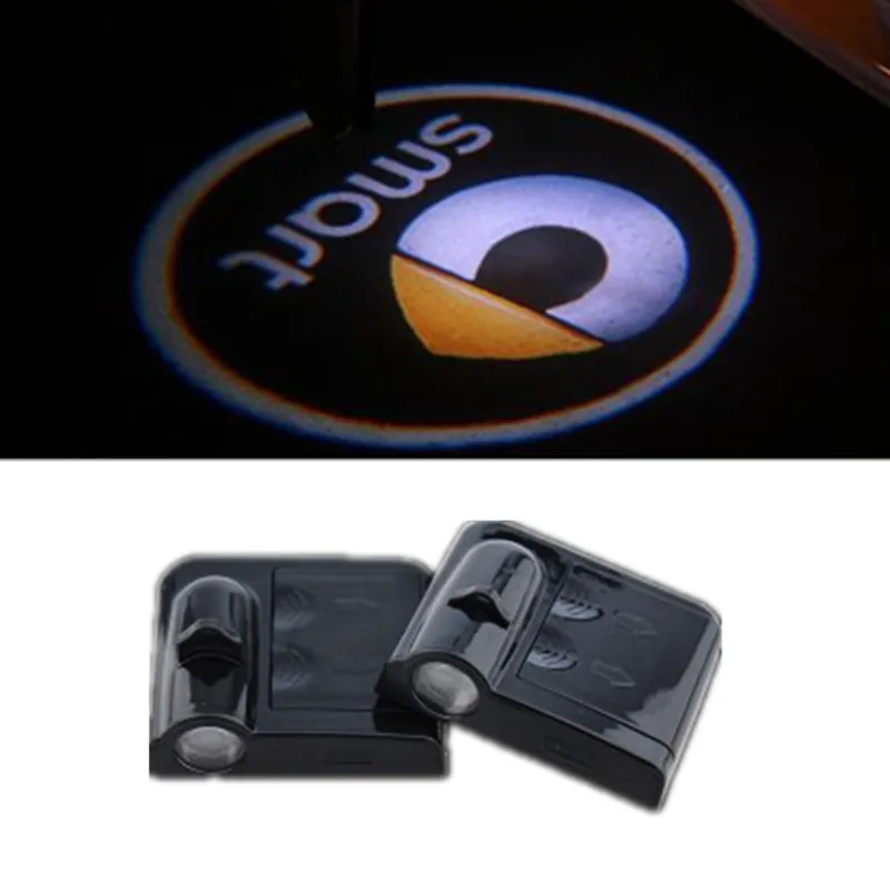 

2PCS Car door courtesy laser projector Logo Ghost Shadow Light for smart fortwo