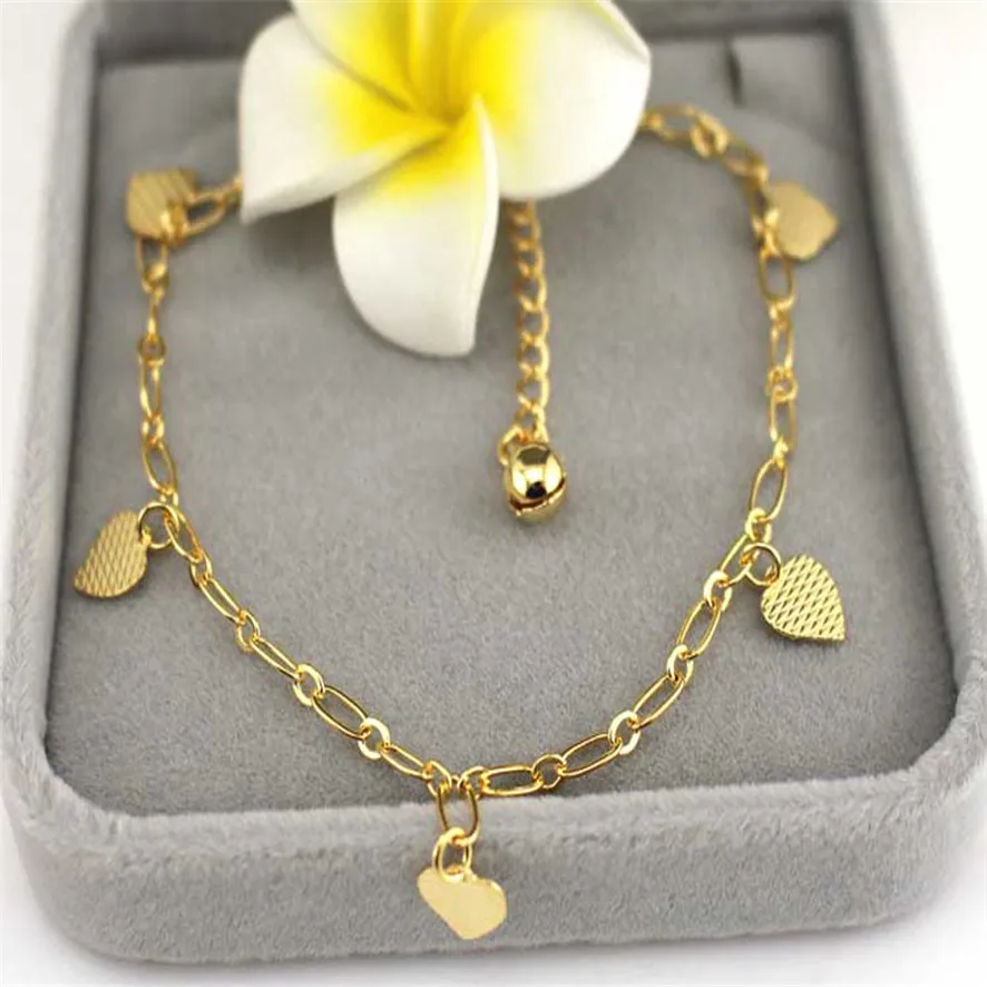 

crystal women anklet women Fashion Heart-shaped Women Ankle Bracelet Barefoot Sandal Beach Foot Jewelry 102510#0.8