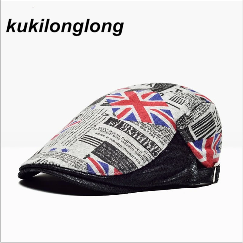 Union Jack Flat Cap, Union Jack Hat, Driving Hat atelieryuwa.ciao.jp