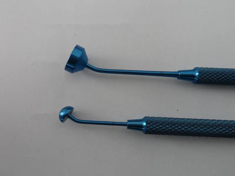 

2pcs/set Titanium caro/avalos flap smoother ophthalmic eye instrument