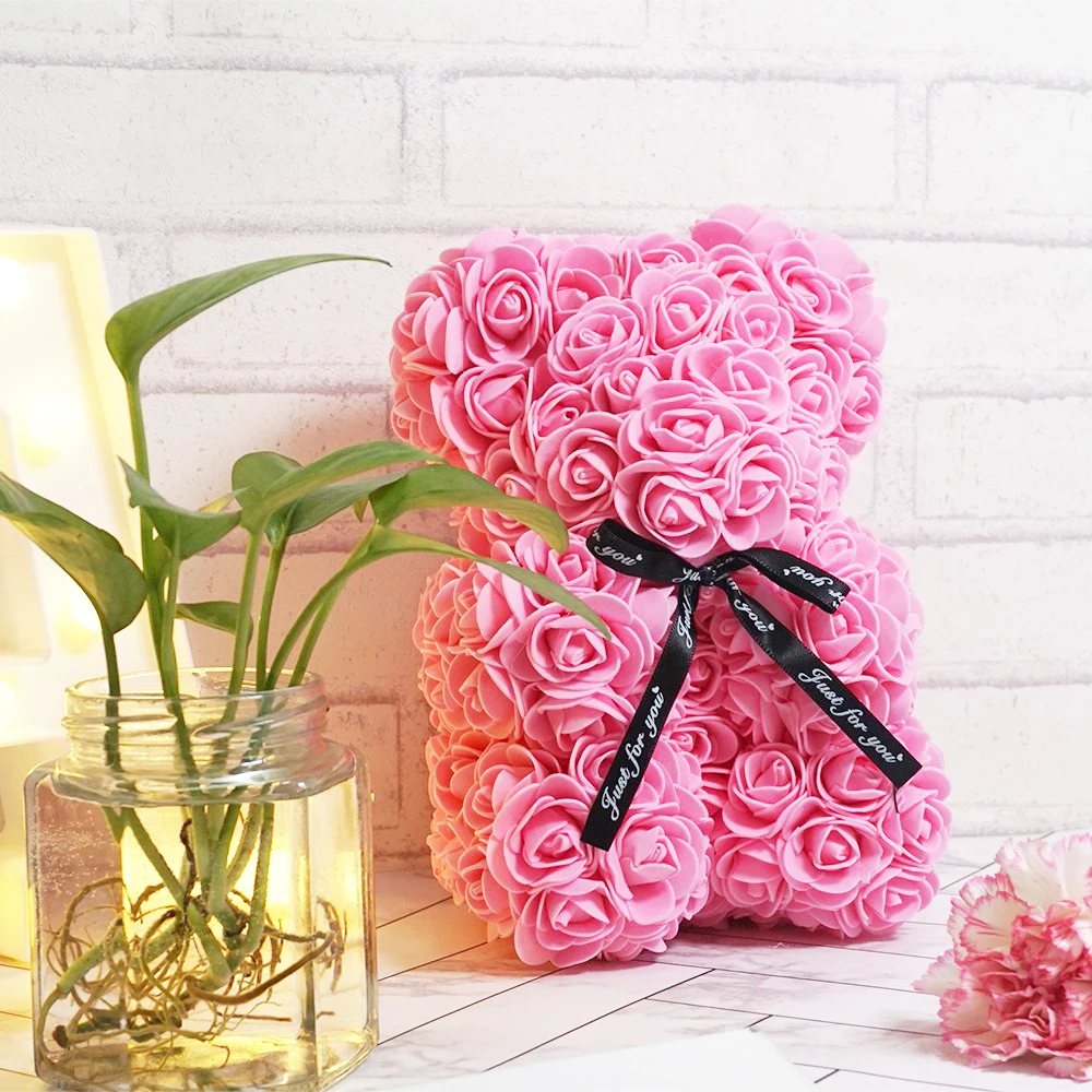 

PE Rose Bear Valentines Romantic Gift box Artificial Rose Decorations Cute Cartoon Girlfriend Kid Gift Mother's day gift