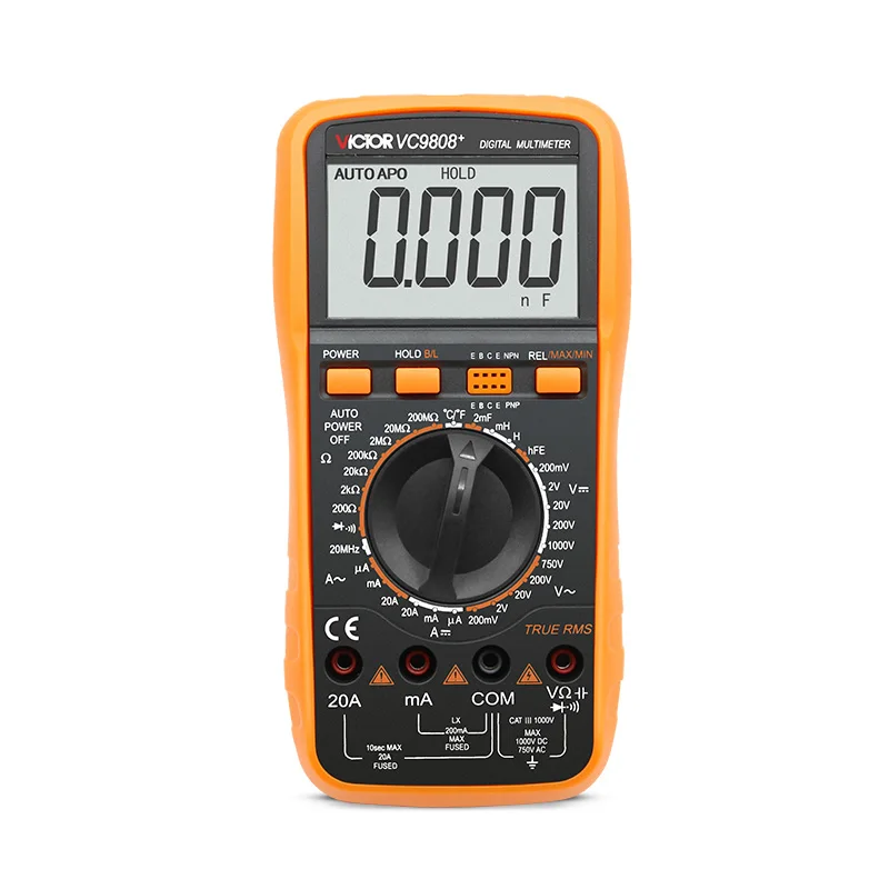High Quality VICTOR VC9808+ 3 1/2 Digital multimeter DCV ACV Electrical