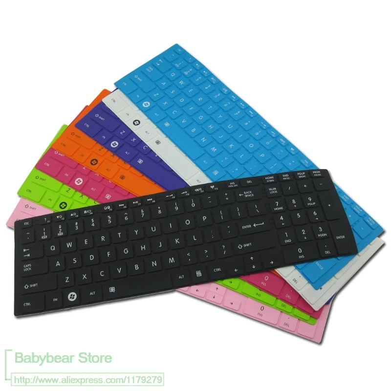 

15.6 Silicone Laptop Keyboard Cover Skin Protector For Toshiba Satellite C850D C50-A C50 L50 L850 L855 C855 C875 L855 L875 M50-A