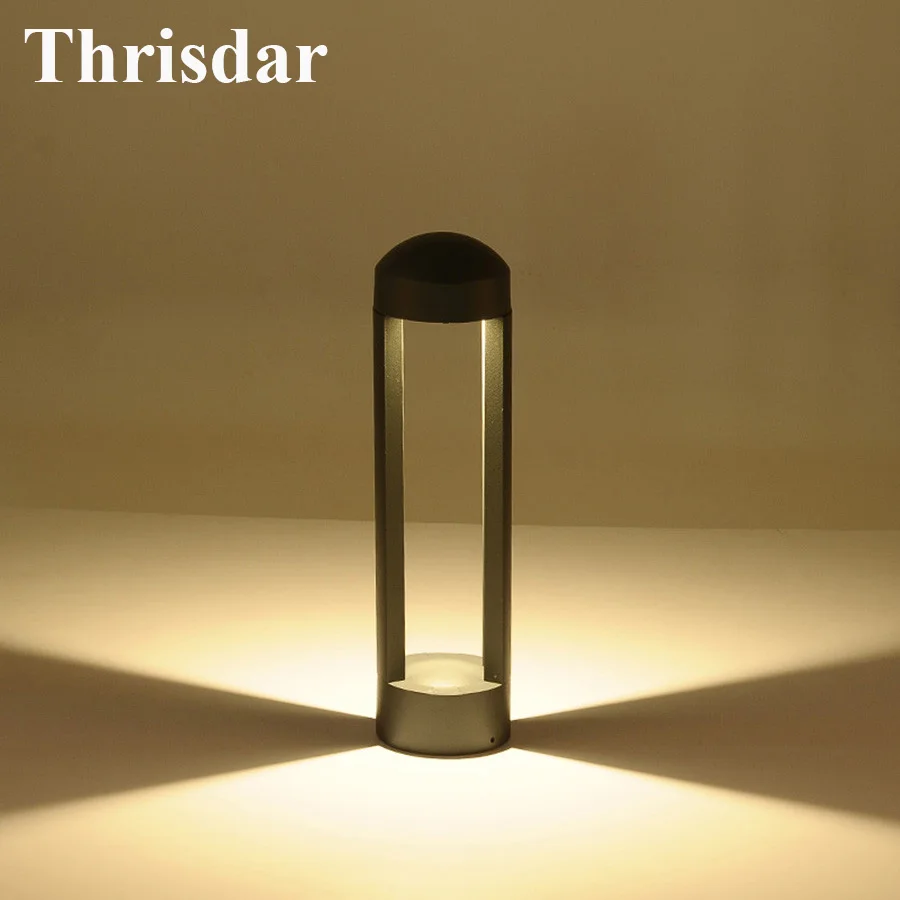 

Thrisdar 10W Outdoor Lawn Lamp Waterproof Led Garden Fence Post Lawn Light Modern Villa Park Landscape Light Home Street lights