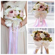Дизайн Свадебные цветы для букет для свадьбы Жемчужное Украшение Топ искусственный Prettygirl