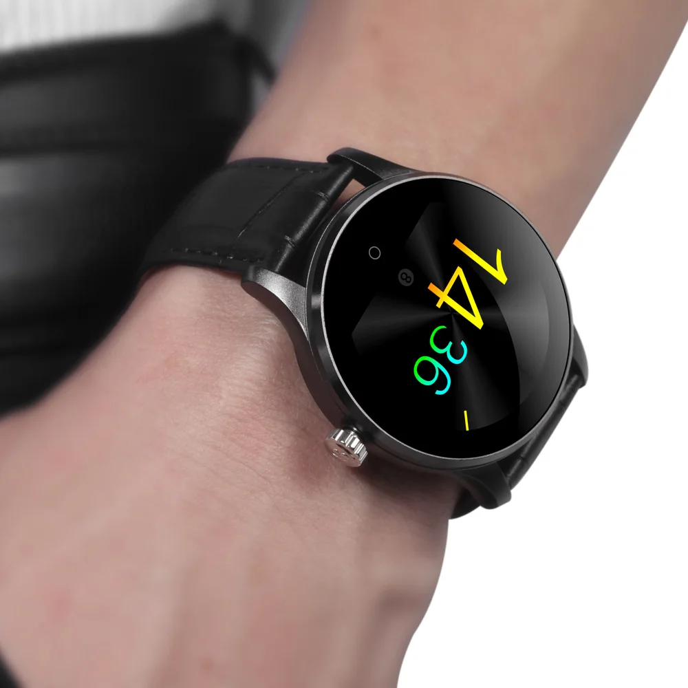 K88H Смарт-часы HD дисплей монитор сердечного ритма шагомер фитнес-трекер MTK2502C мужские умные часы подключенные для Android IOS