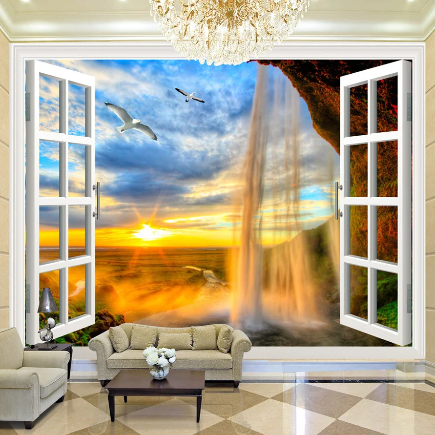 Online Get Cheap Window Photo Wallpaper Aliexpresscom Alibaba
