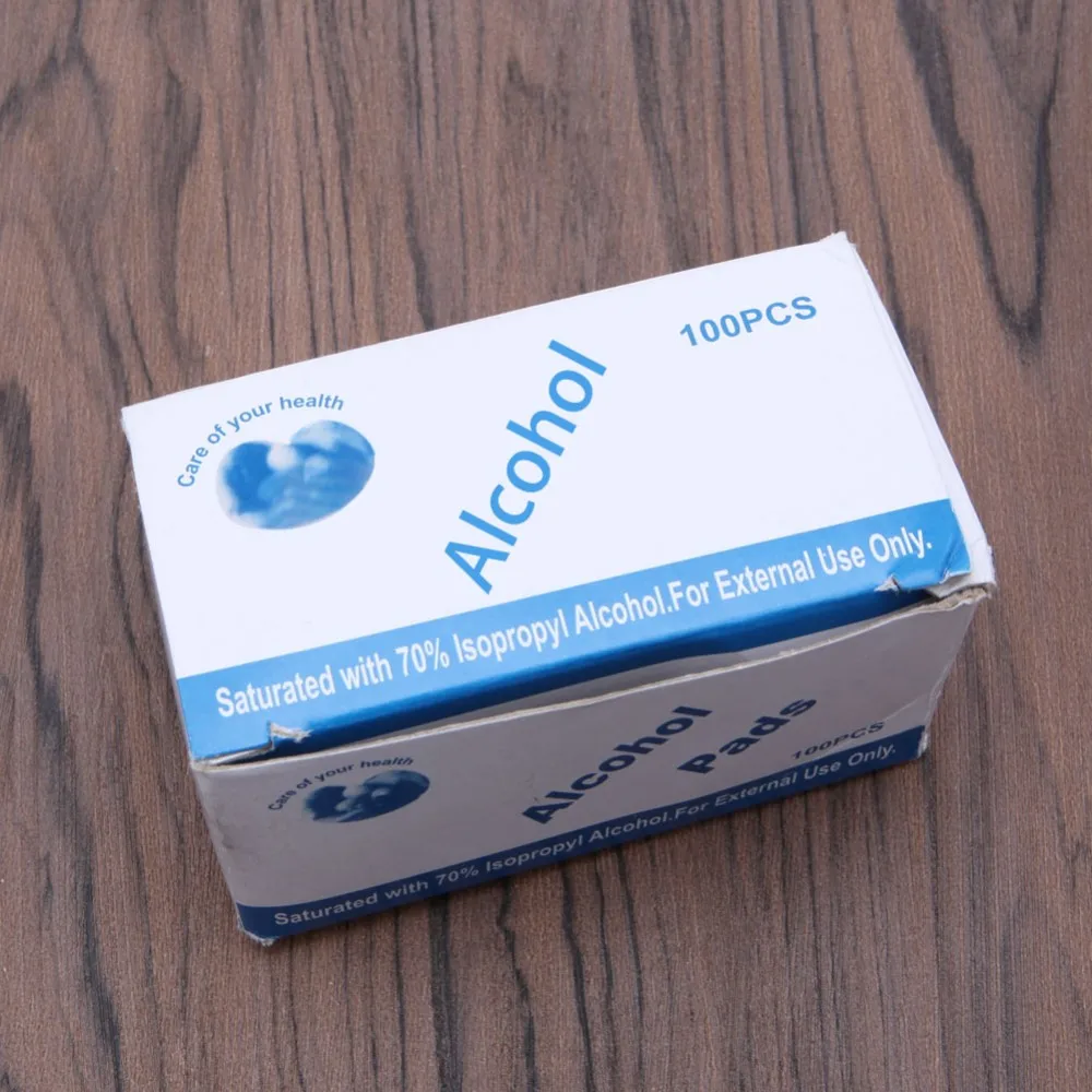 Спиртовая салфетка, медицинский тампон в саше, антибактериальное средство для умывания, 100 шт