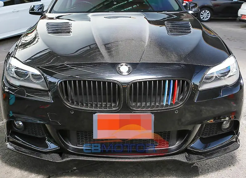 E тип реального углеродного волокна передний спойлер для BMW F10 F11 5 SERIES 528i 535i 550i MTECH M