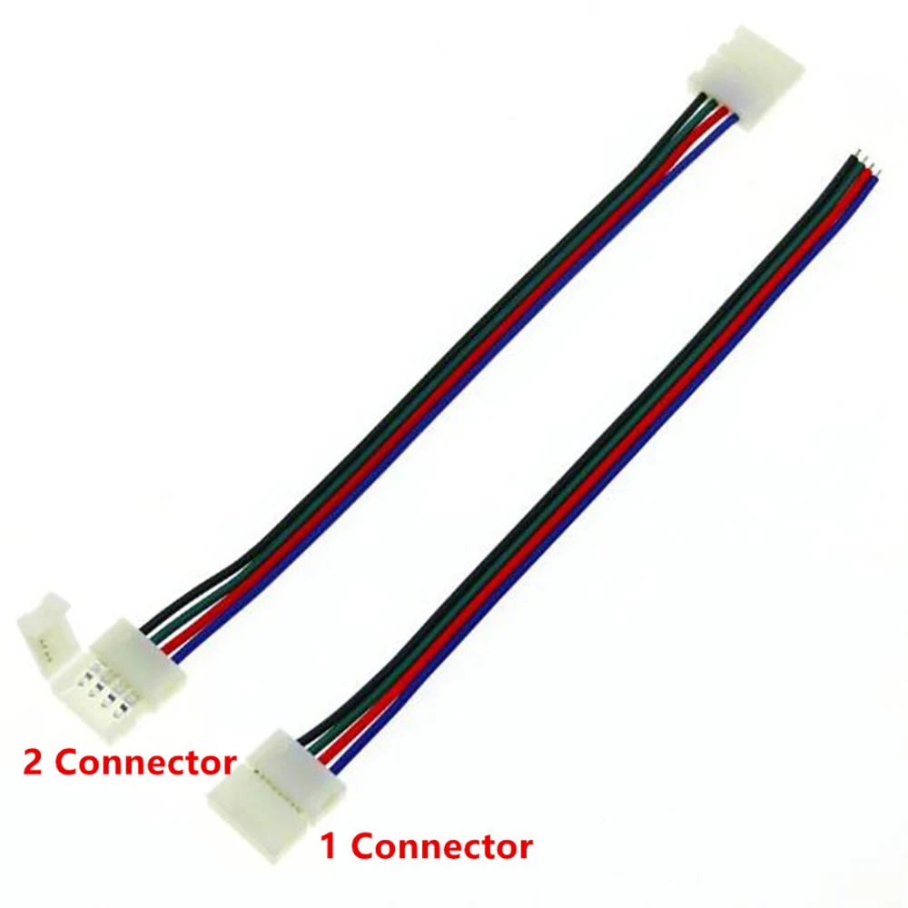 5 шт. 4pin 10 мм Led разъем PCB адаптер для RGB Светодиодные полосы света SMD5050 3528|rgb led strip