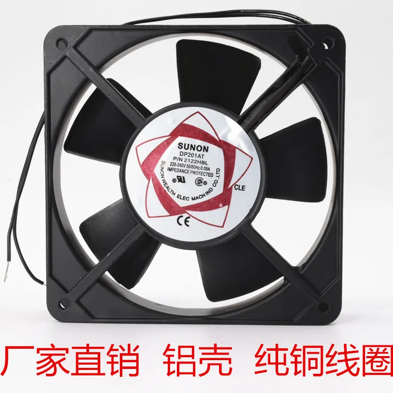 Вентилятор охлаждения сервера SUNON DP201AT 2122HBL AC 220 240 В 0.09A 120x120x25 мм|square fan|server fan120x120x25mm