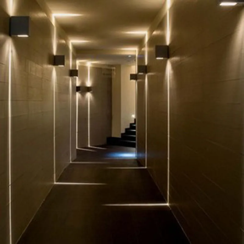

sconces Modern LED Lamps On Walls Cube Adjustable Fixtures Installed On Surfaces 6W Outdoor Waterproof Aluminum Sconce Garden Li