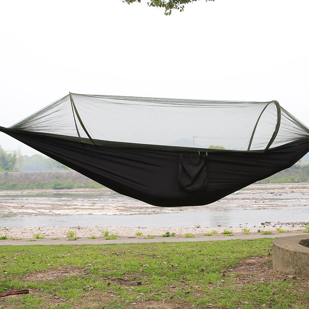Наружная походная москитная сетка парашютный гамак подвесная кровать портативный высокопрочный спальный качели 290x140 см