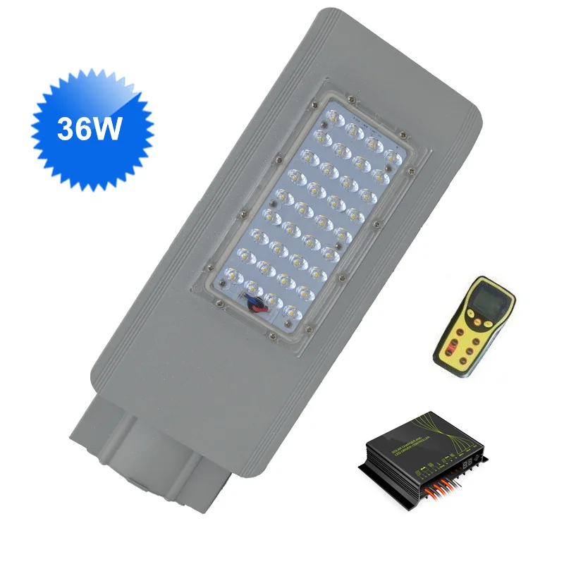 

36W led street lights 12V DC with Intelligent Wireless Dimming solar controller IP65 for solar energy street lighting system