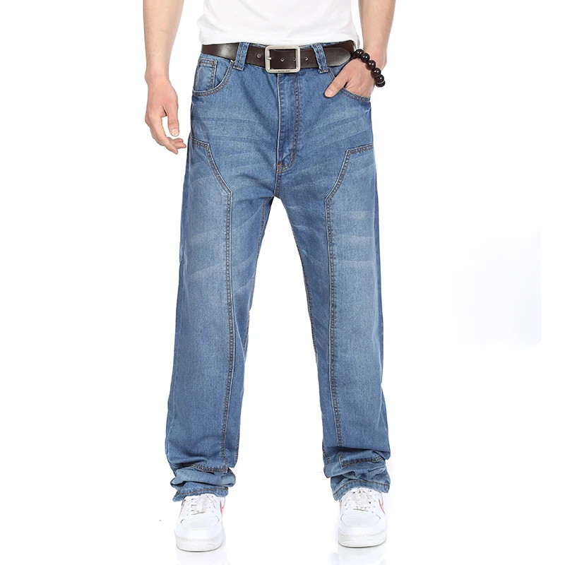 Plus Size font b Mens b font Fashion Patch font b Jeans b font 4 Seasons