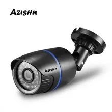 AZISHN H.265 FULL HD 1080P 2,0 мегапиксельная ip-камера безопасности HI3516E 24IR светодиоды ABS пластиковая уличная камера IP 1080P DC 12 В/48 в PoE
