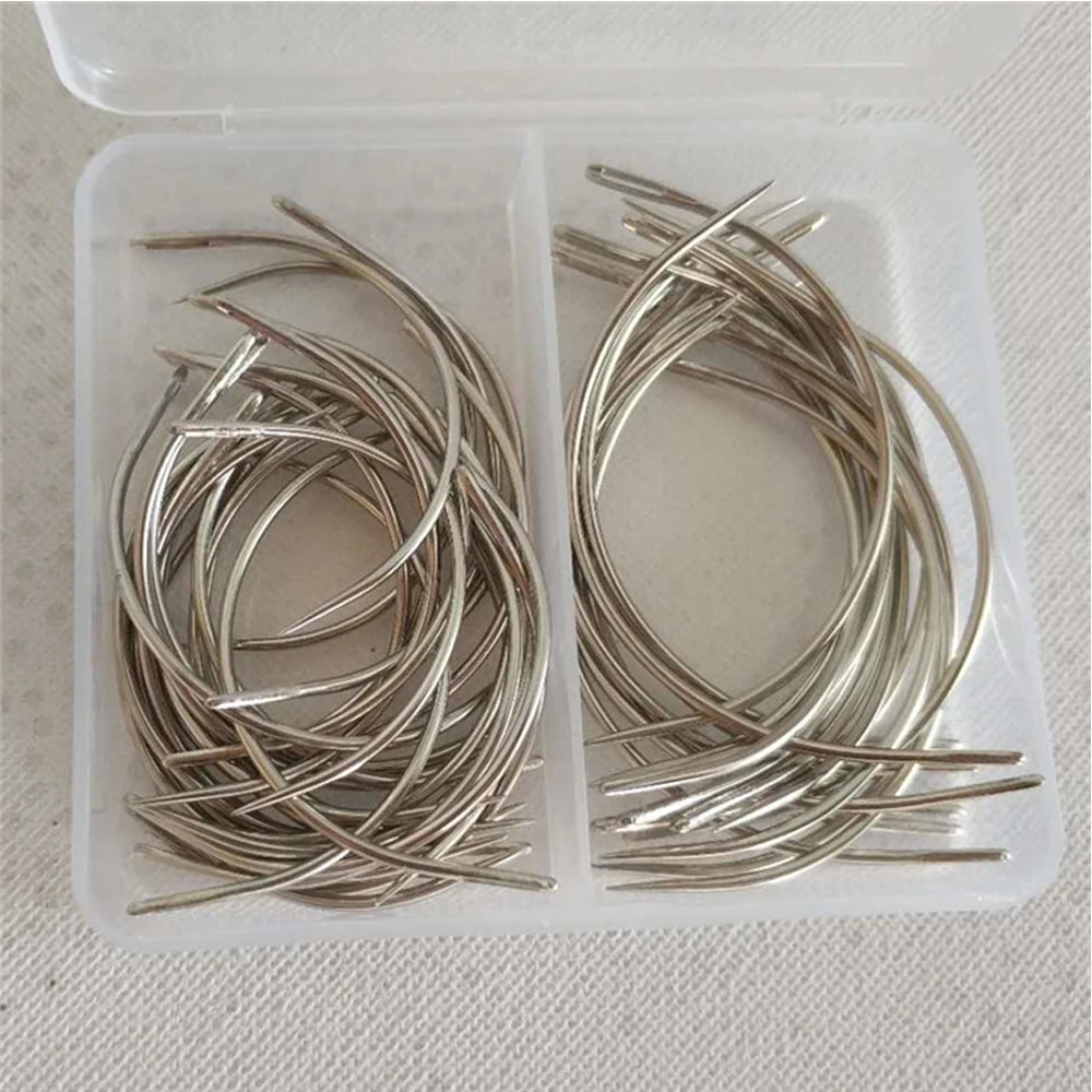 

Curved Hand Sewing Needle Pack of 2.5" - 3" different lengths General Purpose Combo(2.5icnh 30pcs + 3inch 20pcs)