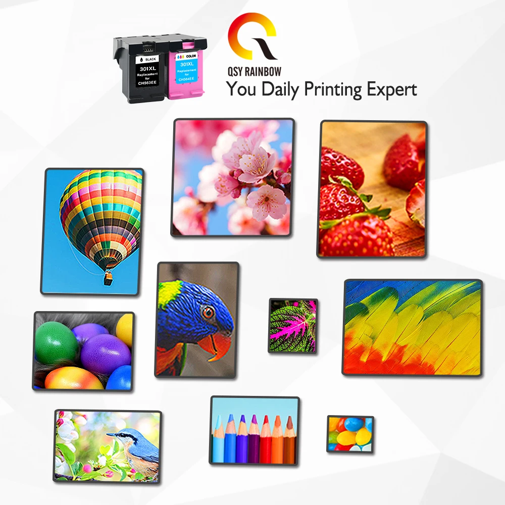 Совместимый с QSYRAINBOW чернильный картридж для замены HP 301XL 301 Deskjet 1050 2050 3050 2150 3150 D1010