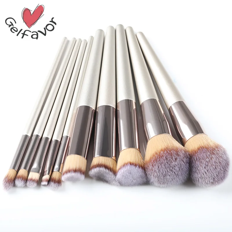

Gelfavor Makeup Brushes Kit Set Highlighter Cosmetic Pincel Maquiagem Powder Eyeliner Eyeshadow Professional Brush Cleaner Tool
