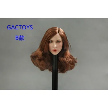 

GACTOYS GC013 1/6 female 3colors Curls Hair Girl Head Sculpt For 12'' Phicen Tbleague Doll figure Body Custom Headsculpt