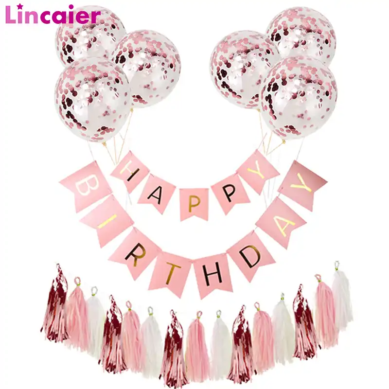 baby girl confetti balloons