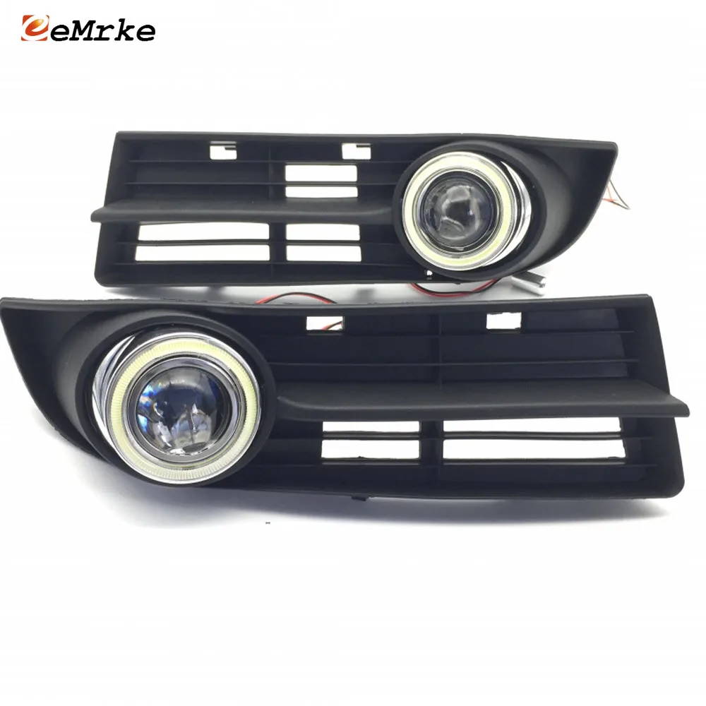 

For Volkswagen Touran Caddy 2003-2006 Angel Eyes LED DRL Yellow Signal Light H11 Halogen E13 Fog Lights with Projector Lens