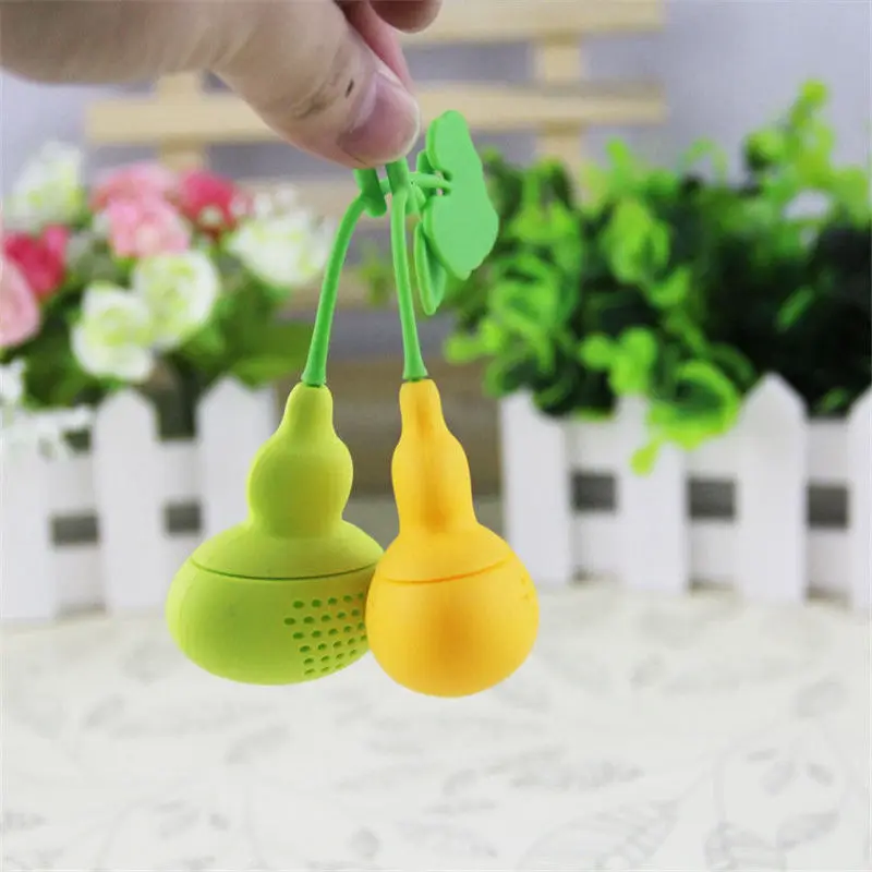 Новый милый креативный силиконовый распылитель для заварки чая Calabash свободное
