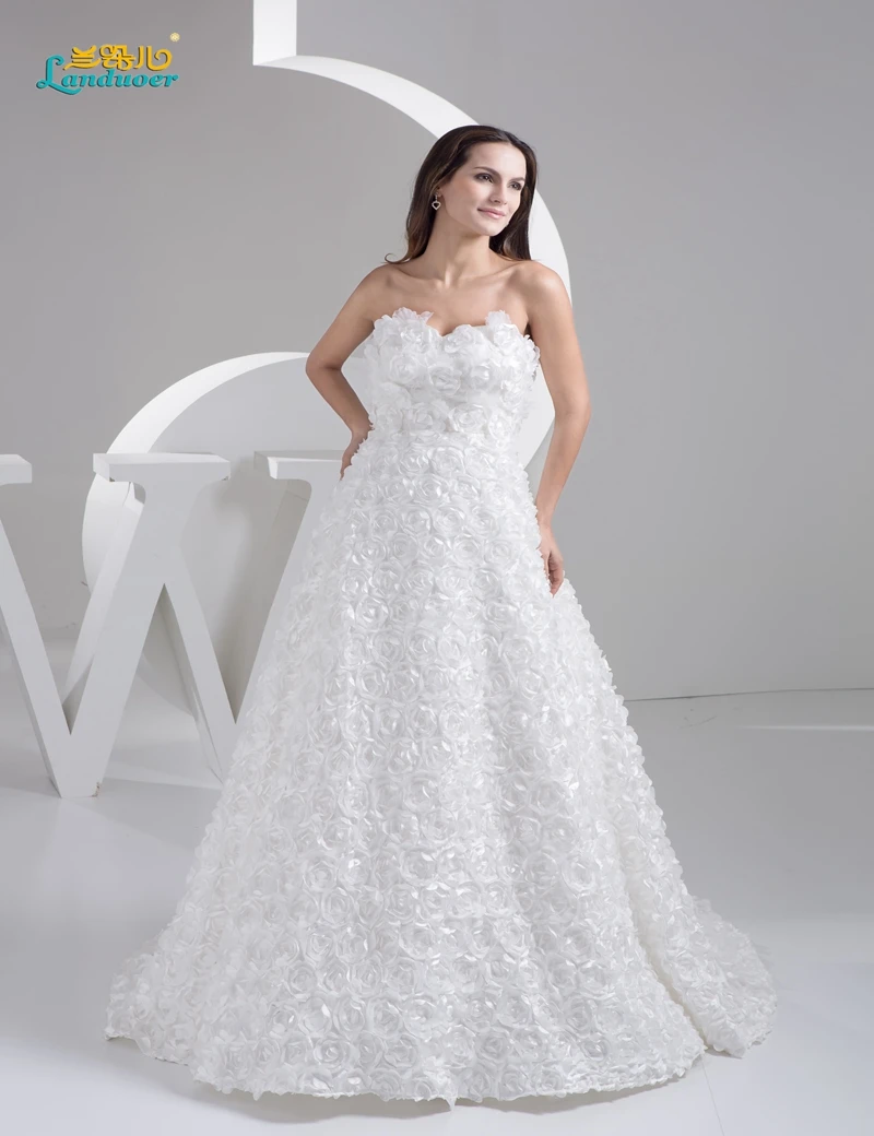 Simple Rose Wedding Dresses