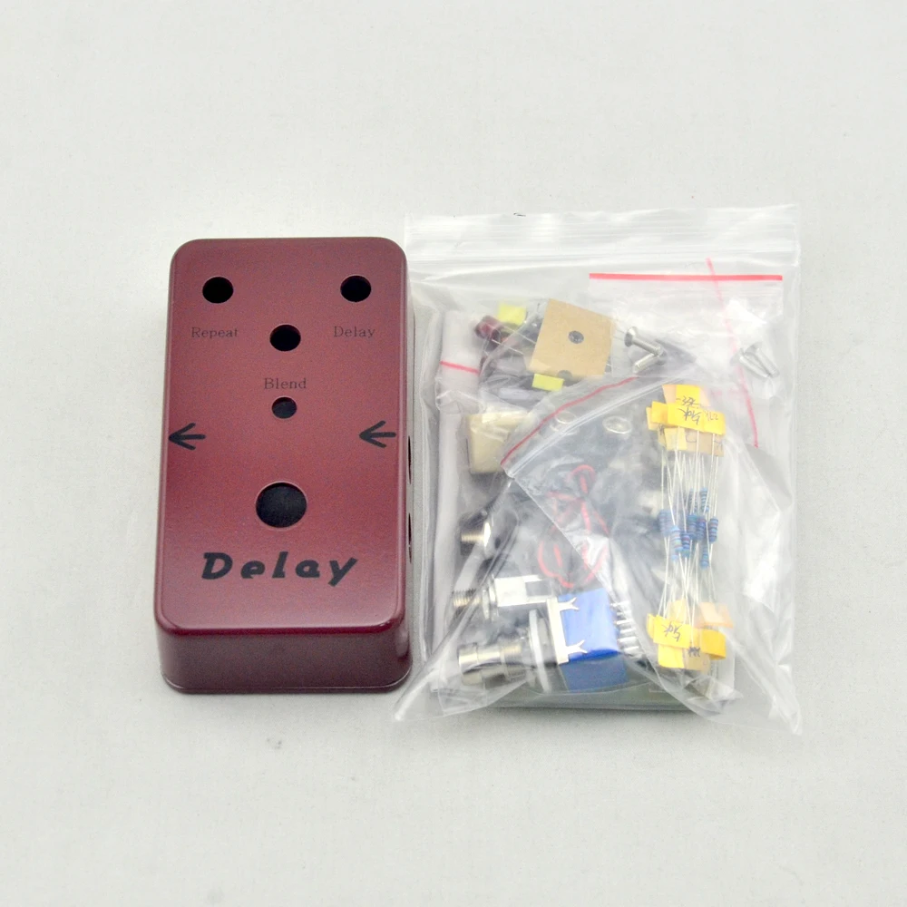DIY гитарные педали с эффектом Delay все наборы 1590B и 9PIN 3PDT ножной переключатель