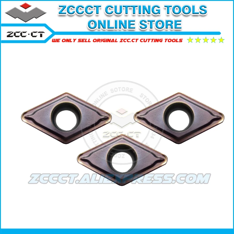 

10pcs ZCC-CT turning tool DCMT070208-EM YBG205 ZCC lathe tools cutter DCMT070208 for finishing to medium cut of stainless steel