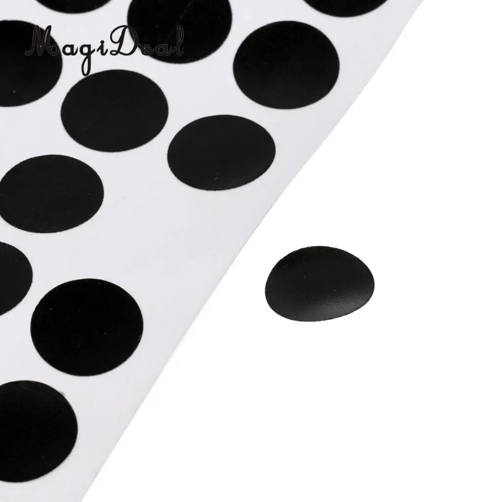 MagiDeal Set of 96Pcs 1.2cm Black Round Pool Table Spot Marking Stickers - Self Adhesive Indoor Game Snooker Stickers Accessory
