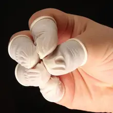 100 шт. одноразовые латексные палец безопасности палец кроватки Практические одноразовые антистатические латекса Красота инструмент