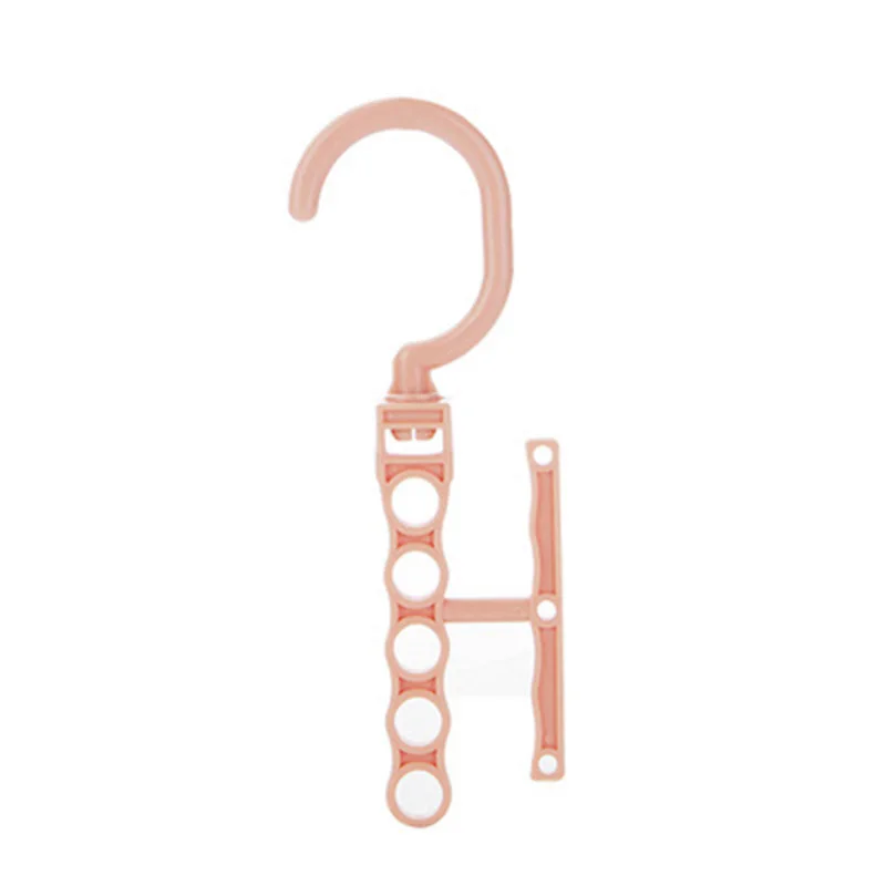 Шкаф-органайзер, компактный крючок-вешалка, многофункциональный крючок для одежды, пластиковая вешалка для шкафа, полка для хранения 7 - Цвет: pink 4.7x19cm