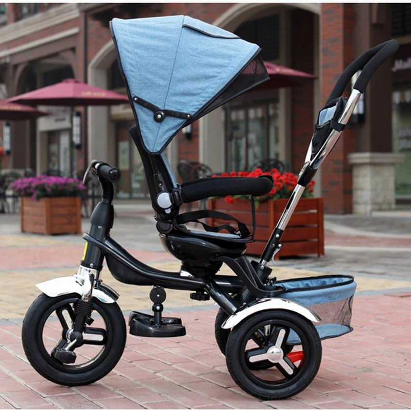 tricycle stroller with rubber wheels