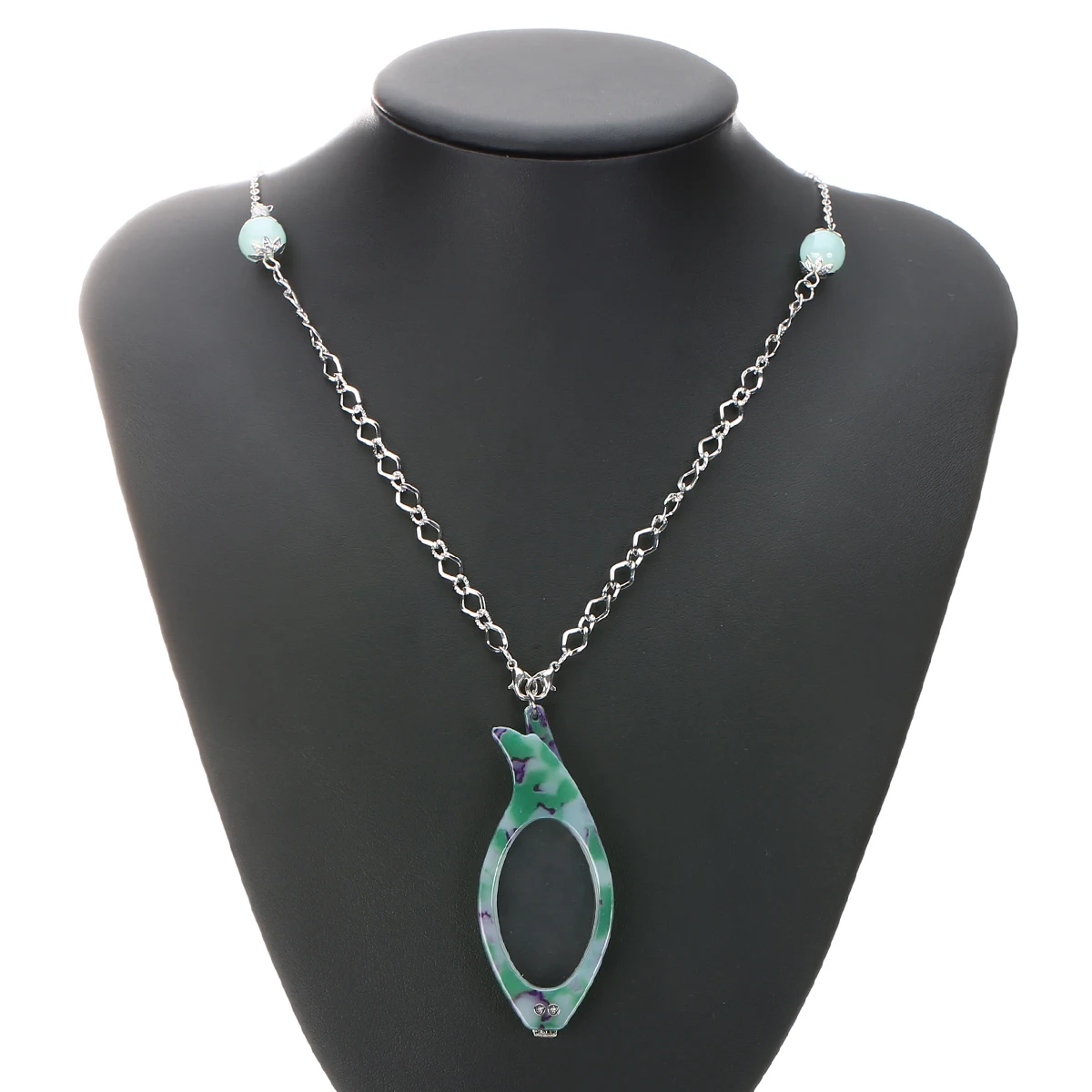 Shellhard Colorful Frame Necklace Vintage Folding Reading Glasses Chain Pendant Reader Necklace For Older Women Men Jewelry +2.0