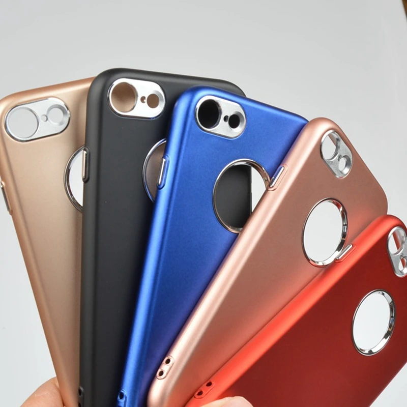Роскошный чехол для iphone X 6 S 7 8 Plus Caes защитный золотой модный с металлическим